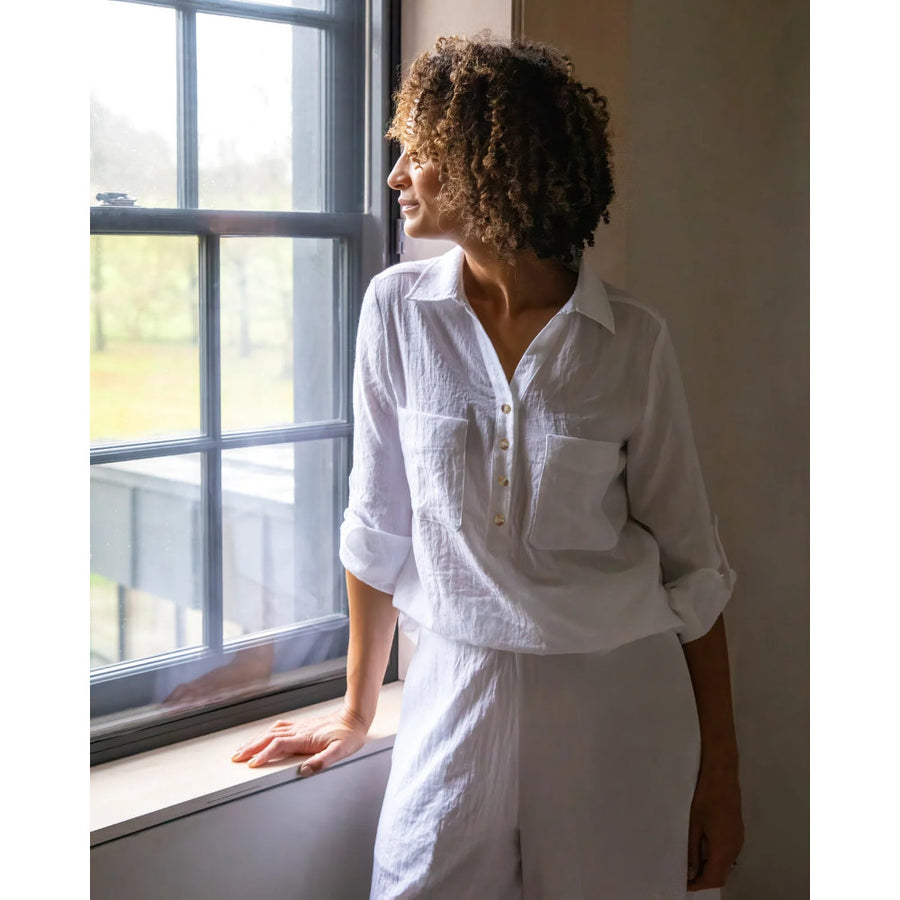 Chalk Zoe Shirt - White