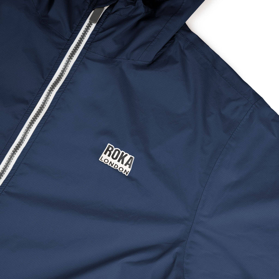 Roka Holborn Rain Jacket in Deep Blue Ripstop