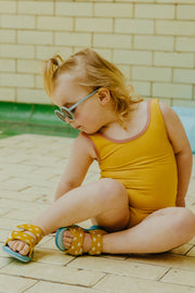 Grass & Air Kids Ochre Colour-Changing Sandals