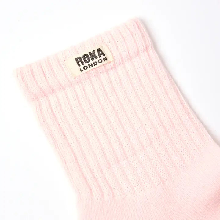 Roka Windsor Crew Socks for Women in Transcendent Pink