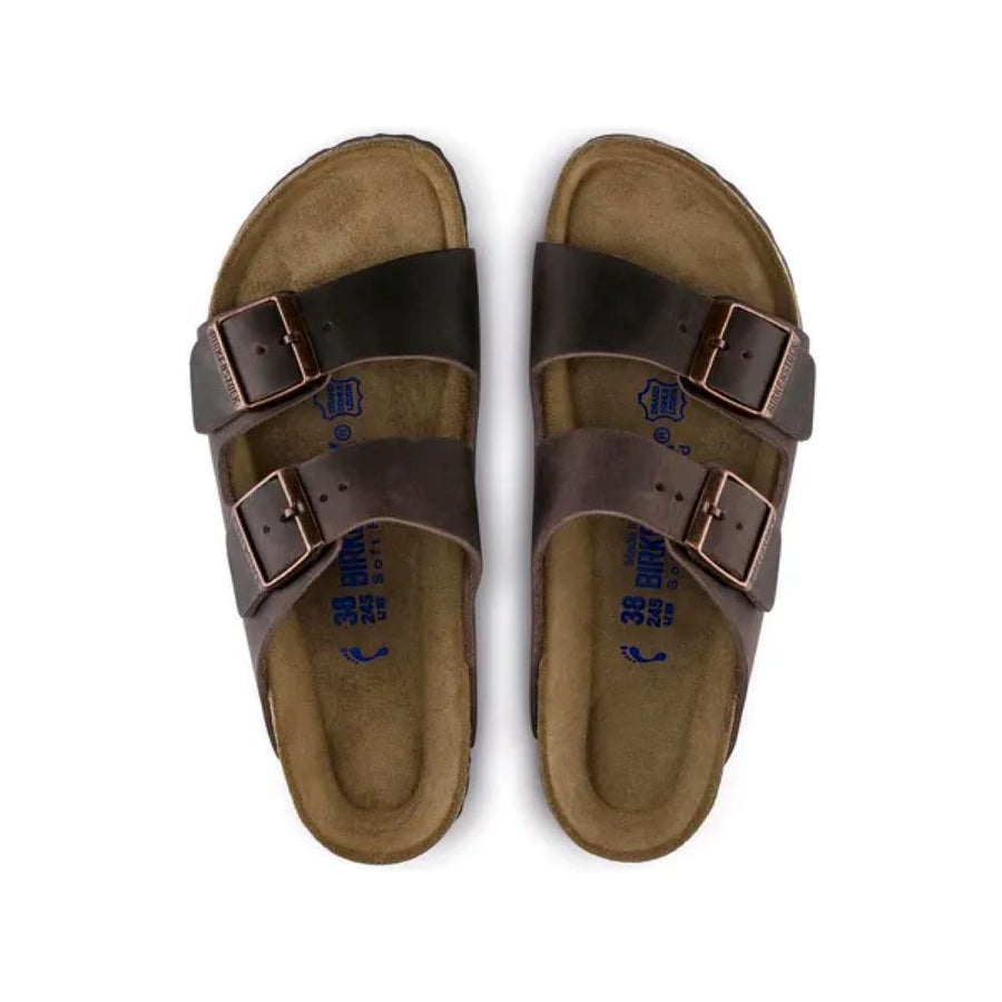 Birkenstock Arizona Soft Footbed Oiled Leather Unisex Habana 452761 Sandals
