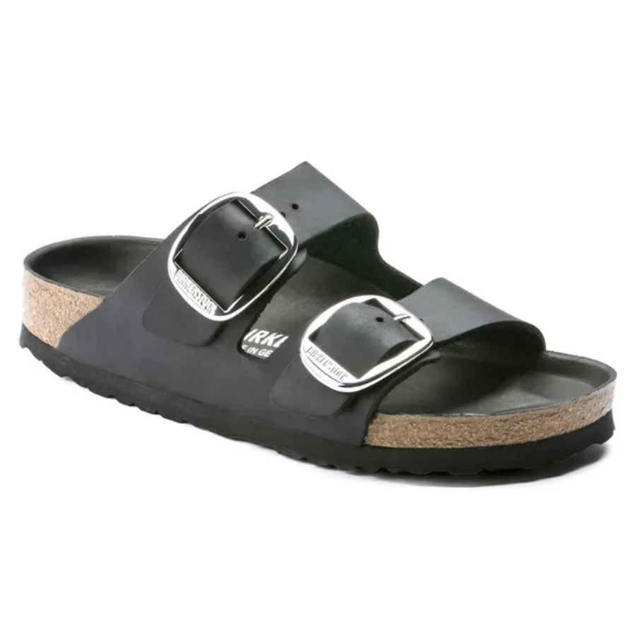 Birkenstock Arizona Big Buckle Oiled Leather Black 1011074 Sandals
