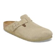 Birkenstock Boston Suede Leather Faded Khaki 1025844 Mule