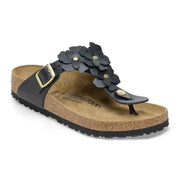 Birkenstock Gizeh Flower Leather Black 1026693 Sandals