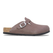 Birkenstock Boston Kids Suede Leather Faded Purple 1027894 Mule