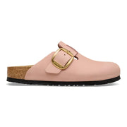 Birkenstock Boston Big Buckle Nubuck Leather Soft Pink 1031831 Mule
