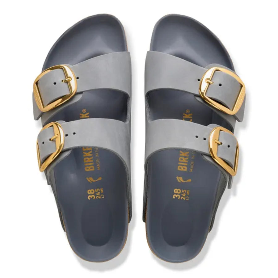 Birkenstock Arizona Big Buckle Oiled Leather Basalt Grey 1032027 Sandals