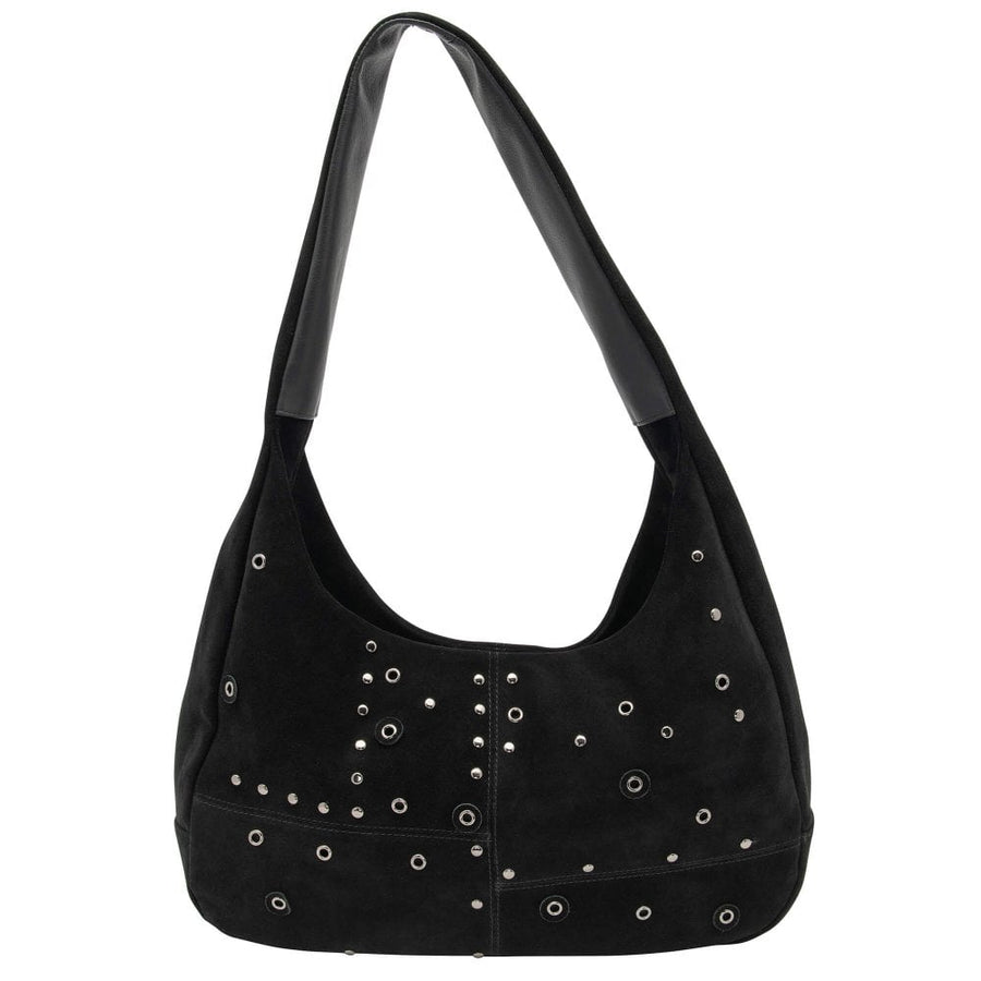 Lotus Francina Black Suede Bag Ulg092bso