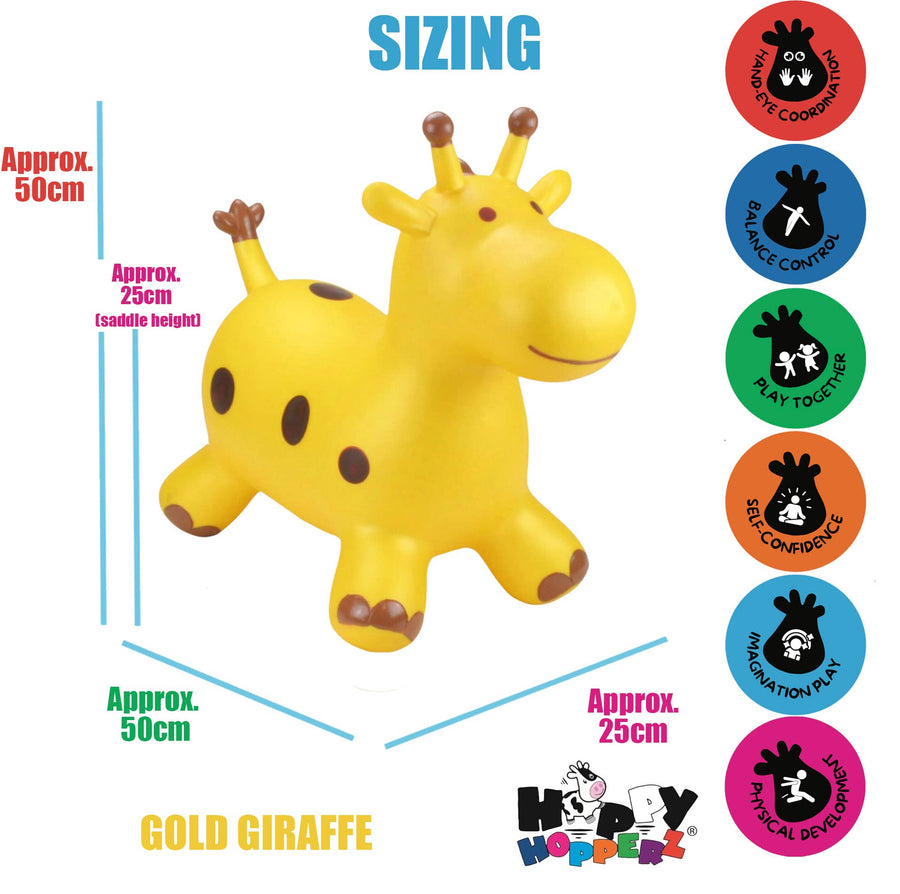 Happy Hopperz GOLD GIRAFFE - Space Hopper For Little People