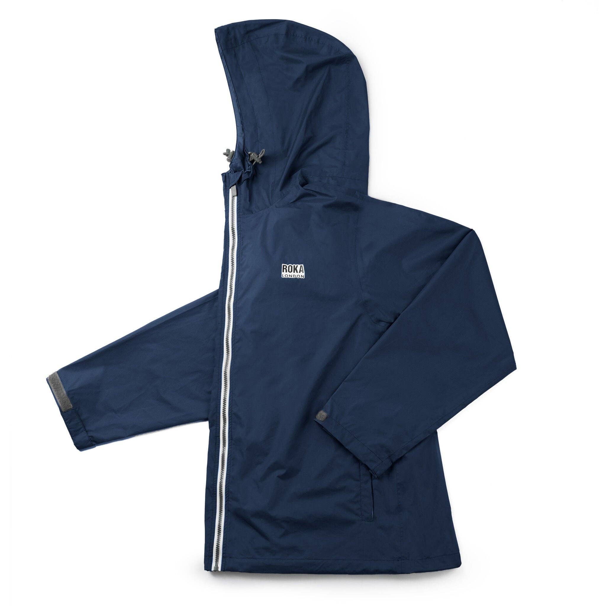 Roka Holborn Rain Jacket in Deep Blue Ripstop