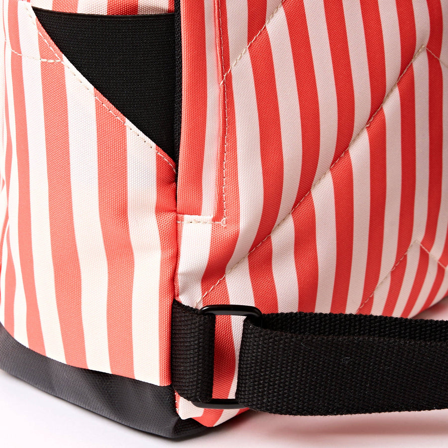Roka Canfield Backpack in Coral Stripe Canvas
