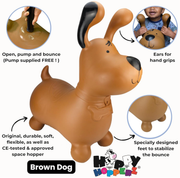 Happy Hopperz BROWN DOG - Space Hopper For Little People