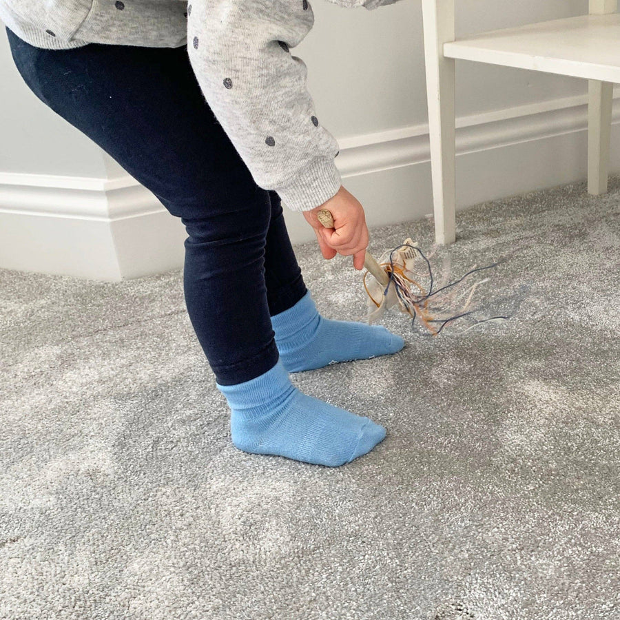 The Little Sock Company Non-Slip Stay on Baby and Toddler Socks - Ocean Blue