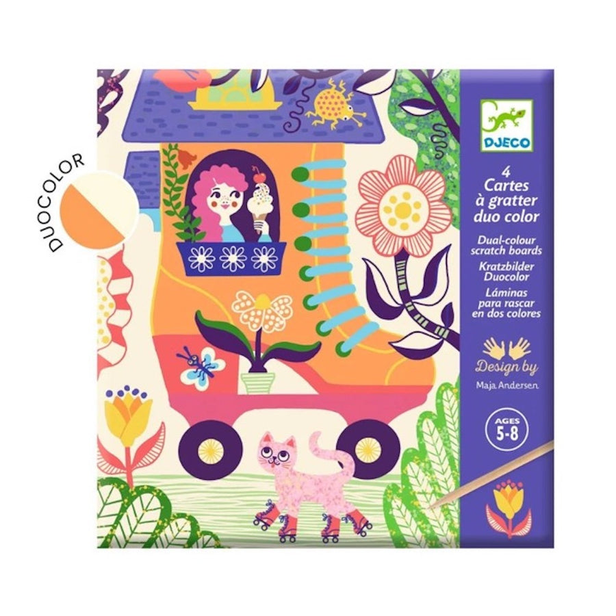 Djeco Small Gifts For Older Ones - Scratch Cards Wacky Houses DJ09713