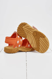 Grass & Air Kids Orange Colour-Changing Sandals