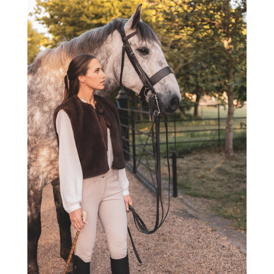 Chalk Felicity Gilet Cappuccino