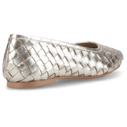 Hush Puppies Darla Woven Ballerina Gold Shoes