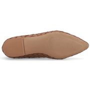 Hush Puppies Darla Woven Ballerina Tan Shoes