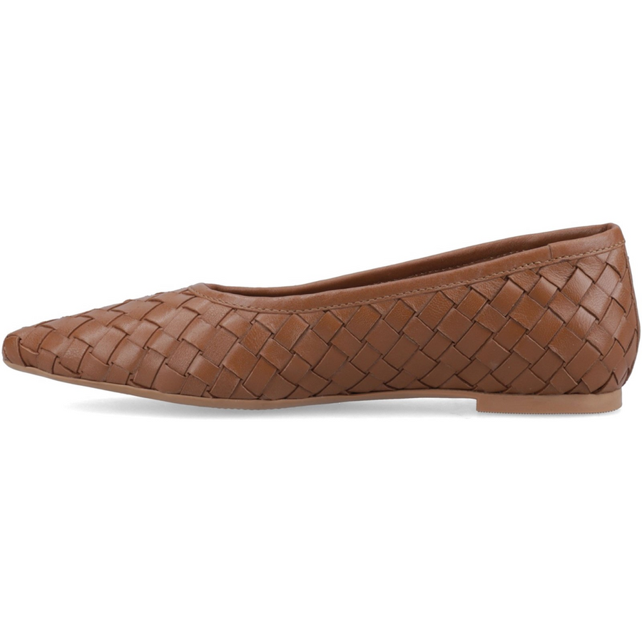 Hush Puppies Darla Woven Ballerina Tan Shoes
