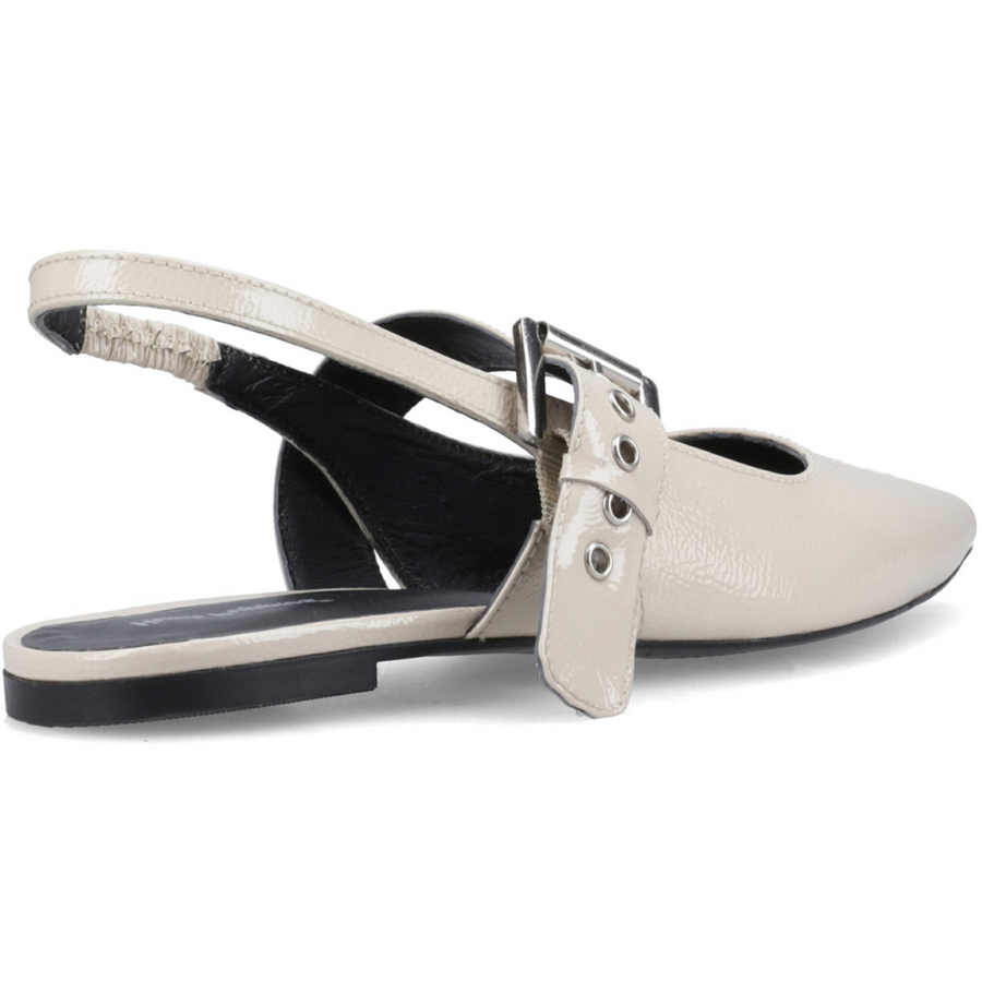 Hush Puppies Diya Buckle Mary Jane Cream Shoes