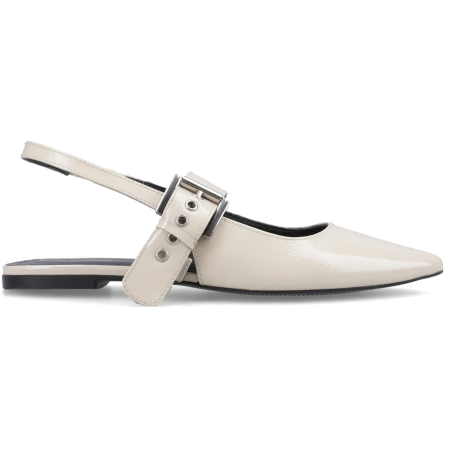 Hush Puppies Diya Buckle Mary Jane Cream Shoes