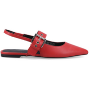 Hush Puppies Diya Buckle Mary Jane Red Shoes