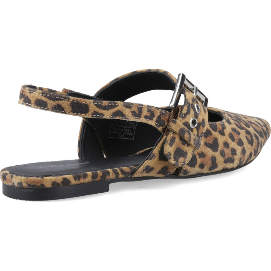 Hush Puppies Diya Suede Mary Jane Leopard Shoes