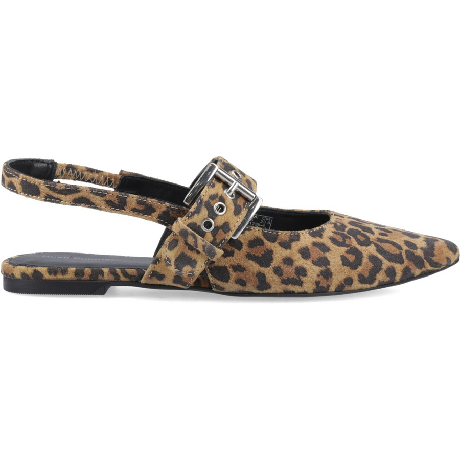 Hush Puppies Diya Suede Mary Jane Leopard Shoes
