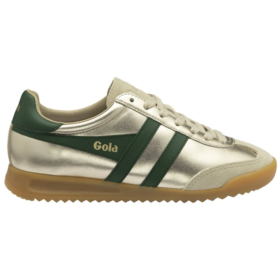 Gola Torpedo Glimmer Gold/Evergreen Womens Trainers