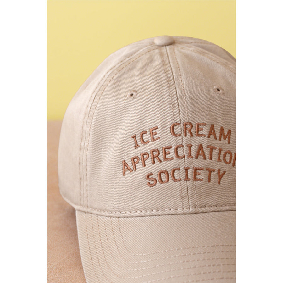 Alphabet Bags Sunshine Appreciation Society - Baseball Cap - Butterscotch