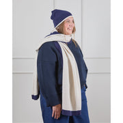 Chalk Joey Scarf - Navy/Cream