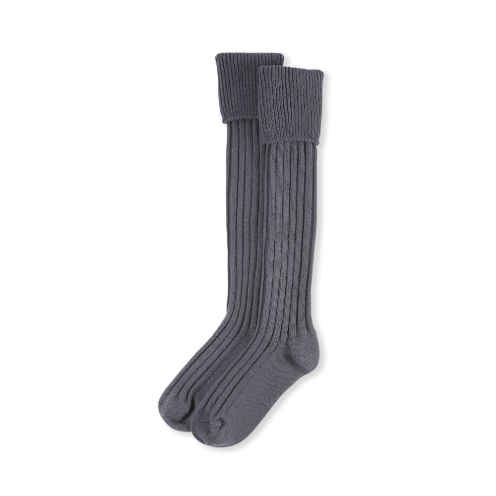 Chalk Long Boot Sock Charcoal