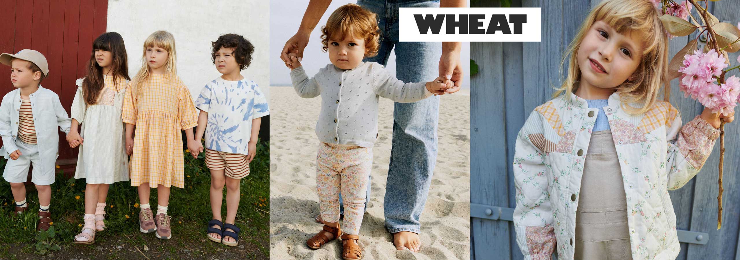 wheat clothing banner kids clothes