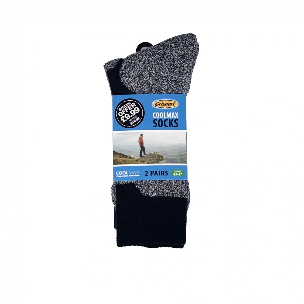 Grisport ZGS135 Mens Medium 2 Pack Socks 39-42