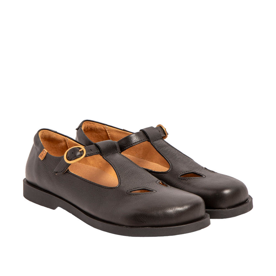 El Naturalista BAREFOOT N5873 Soft Nappa Black/ Arenisca Black Shoes