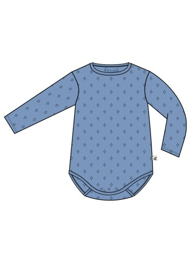 Frugi Pointelle Body - Winter Sky
