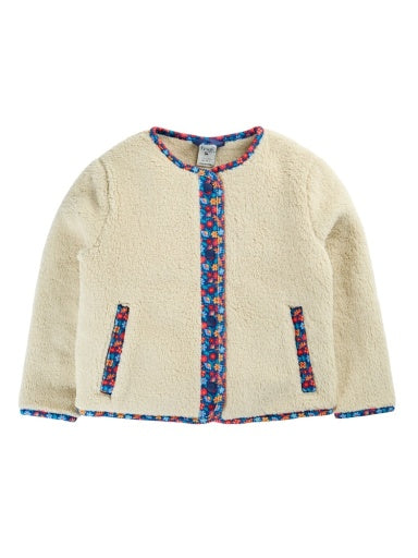 Frugi Juana Fleece Cord Jacket - Moon/Alpine Blooms