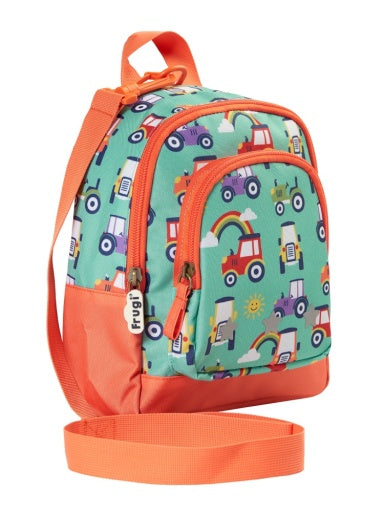Frugi Little Adventurers Backpack - Terrific Tractors