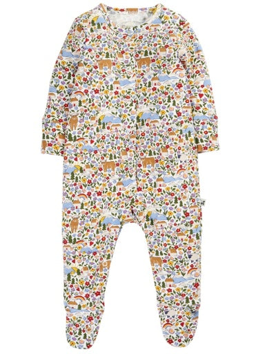 Frugi Lovely Babygrow - Highland Fields