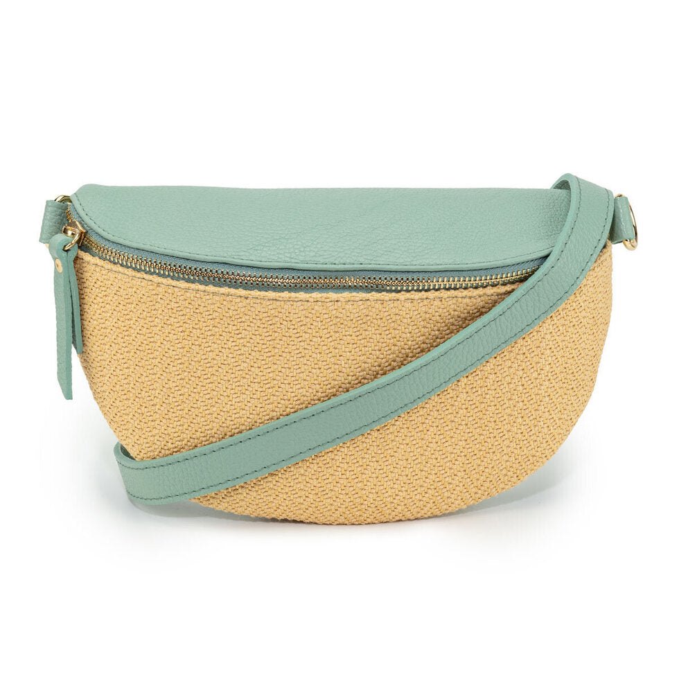 Elie Beaumont - Slingbag Raffia Mint - EBB5026.9