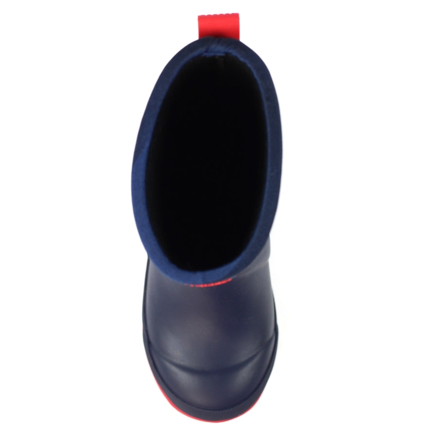 Lazy Dogz Kids Navy Neoprene Welly ECZ007