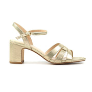 Lunar Utah Gold Block Heel Sandals