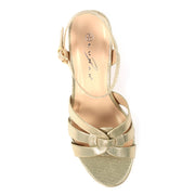 Lunar Utah Gold Block Heel Sandals